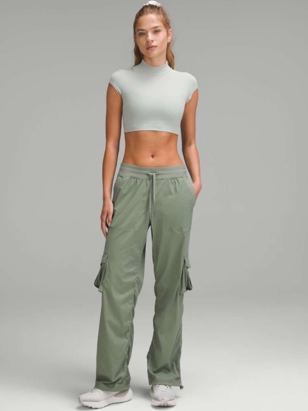 Lululemon Dance Studio Relaxed-Fit Mid-Rise Cargo Pant (Gray Eucalyptus)